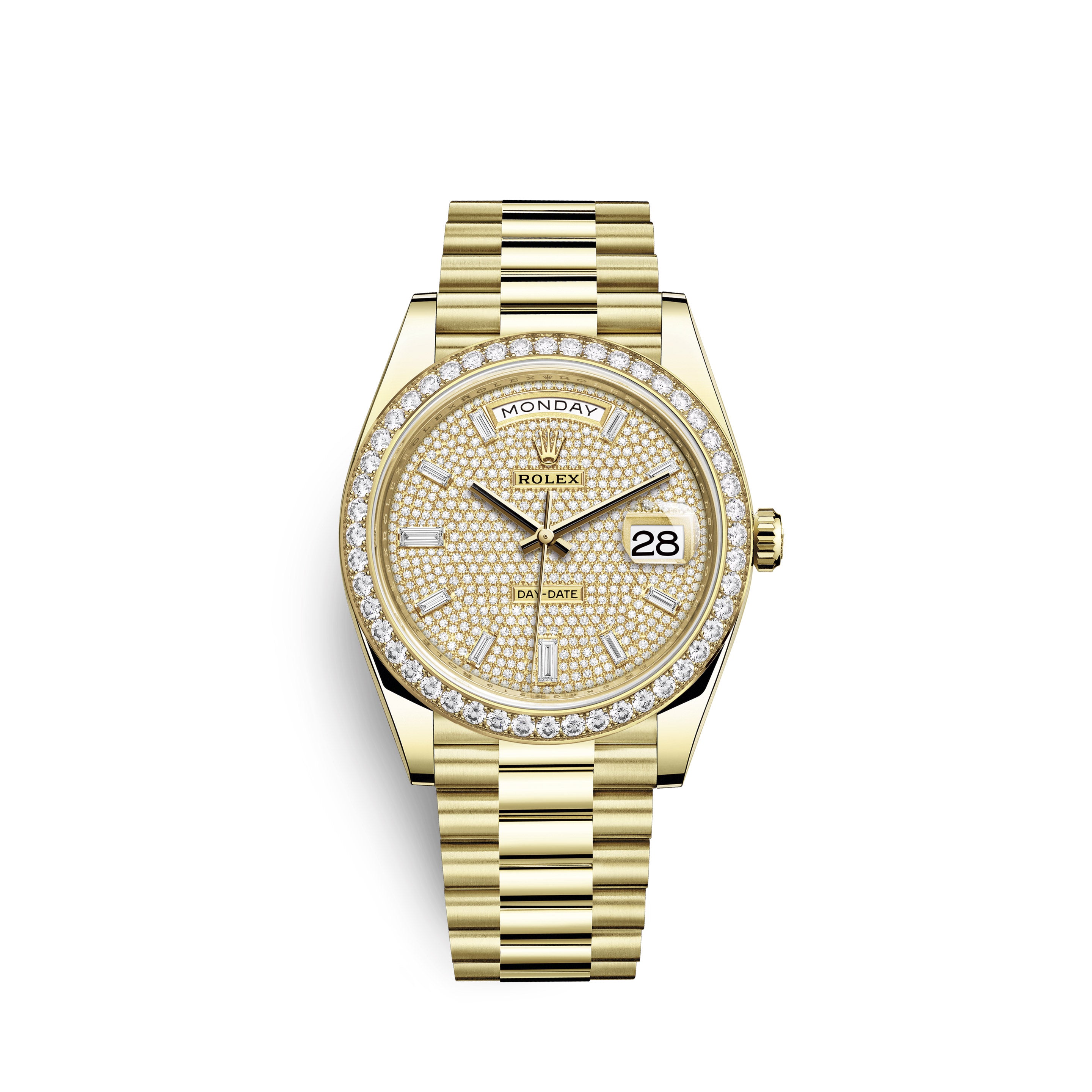 Day-Date, 40mm, 18k Yellow Gold and Diamonds, Ref# 228348rbr-0037
