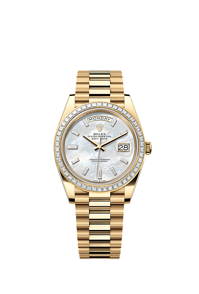 Day-Date 40  Oyster, 40 mm, yellow gold and diamonds  Reference 228398TBR
