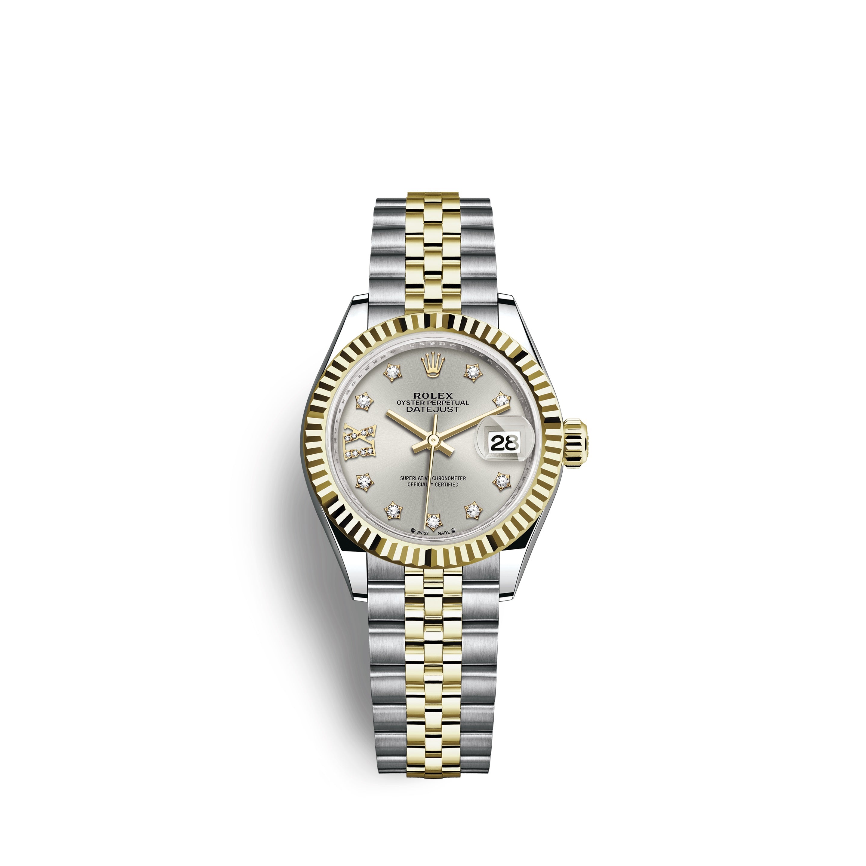 Lady-Datejust 28, Oystersteel and 18k Yellow Gold, Ref# 279173-0003
