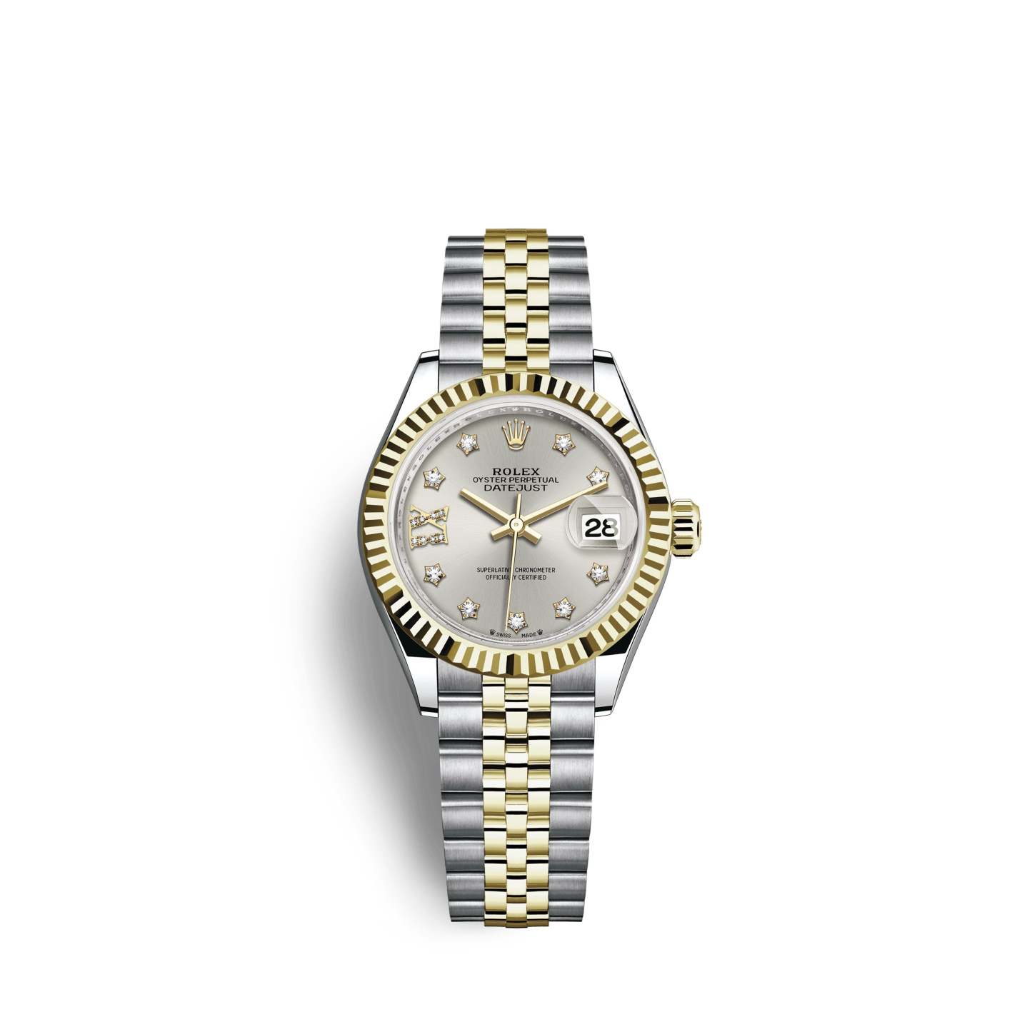 Lady-Datejust 28, Oystersteel and 18k Yellow Gold, Ref# 279173-0003