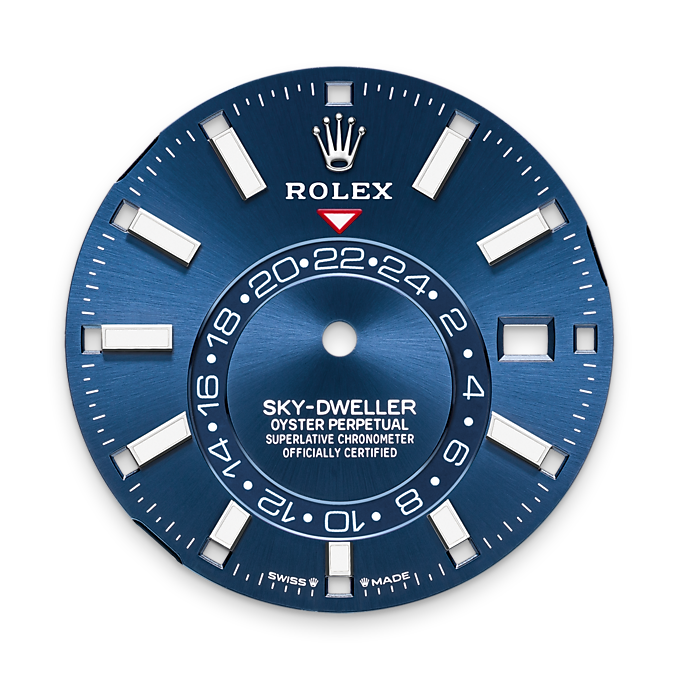 Sky-Dweller, 42mm, Oystersteel and 18k White Gold, Blue, Jubilee, Ref# 336934-0006