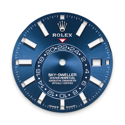 Sky-Dweller, 42mm, Oystersteel and 18k White Gold, Blue, Jubilee, Ref# 336934-0006