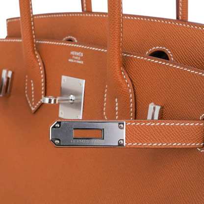 Birkin 30 Bag Gold Epsom Leather with Palladium Hardware