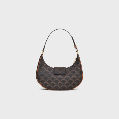 MEDIUM AVA TRIOMPHE BAG in Triomphe Canvas and calfskin