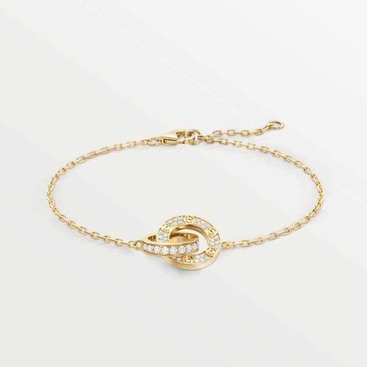 LOVE BRACELET, DIAMOND-PAVED 18K YELLOW GOLD