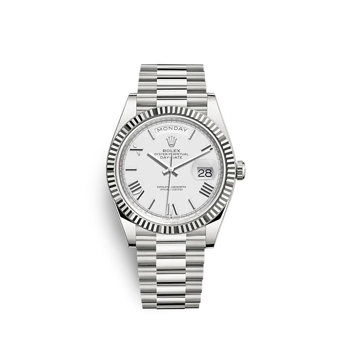 Day-Date 40 White gold Ref# 228239-0046