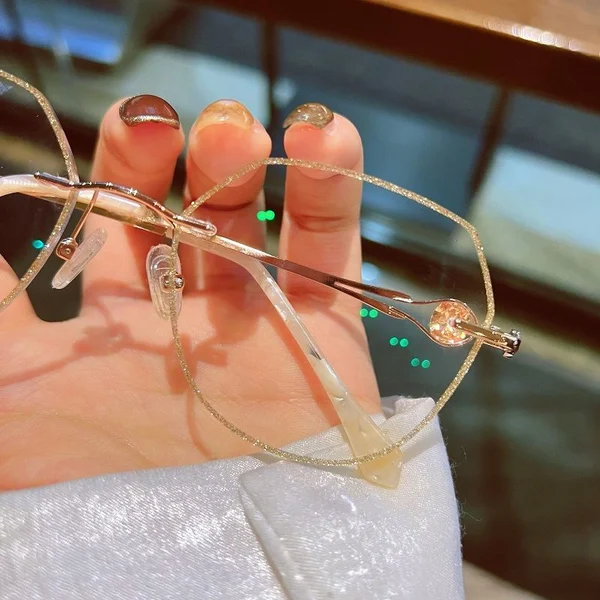 ⏰Promoção de último dia 49% OFF - ÓCULOS PARA PRESBIOPIA ANTI-BLUE LIGHT SEM ARO DIAMANTE FEMININO✨