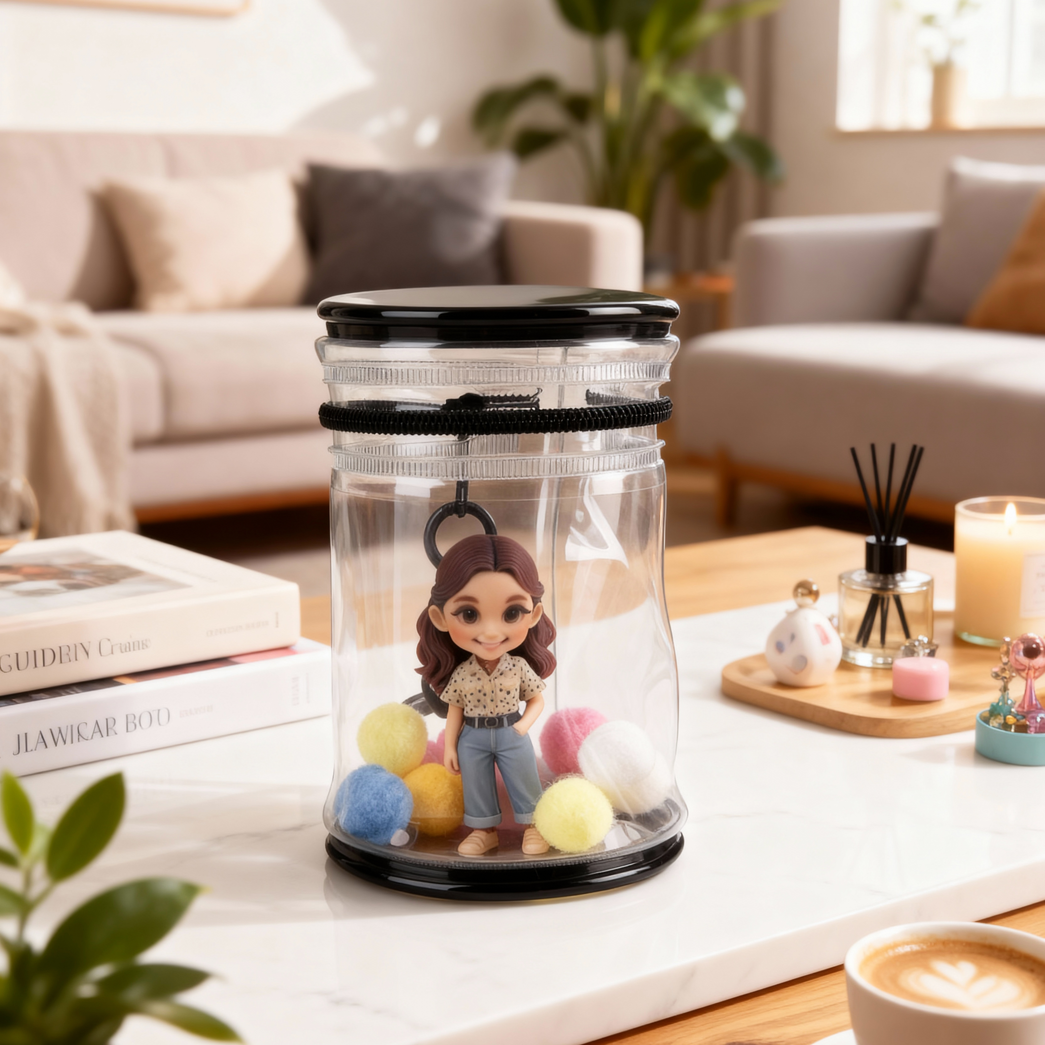 Individuell Gestaltetes 3d-modell Nach Foto: Taschenanhänger, Personalisierte Hängedekoration Und Besondere Erinnerungsfigur