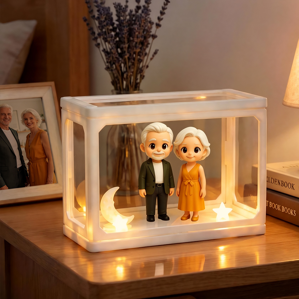 Gestalten Sie Eine 3d-figur Als Nachtlicht Aus Ihrem Foto – Ein Bedeutungsvolles Jubiläumsgeschenk Für Großeltern - 