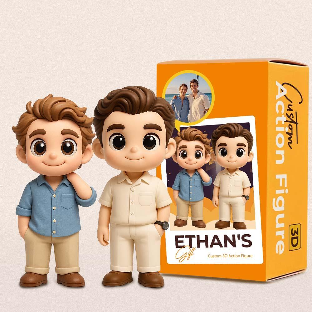 Benutzerdefinierte Spielzeugfigur 3d Minifiguren Personalisierung Foto Blind Box Bruder Geschenke -