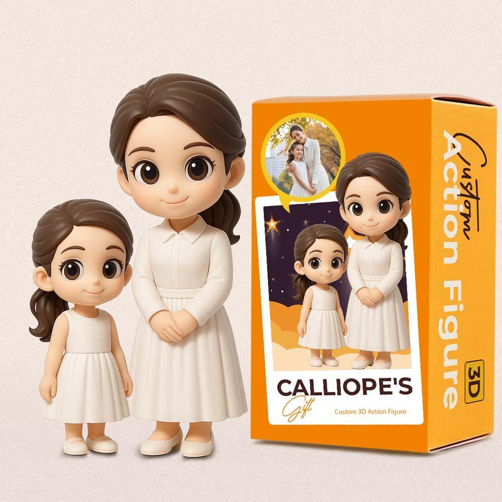 Personalisierte 3D-Actionfigur von Ihrem Foto, personalisierte Spielzeugfigur, individuelle Actionfigur, Geschenke für Papa