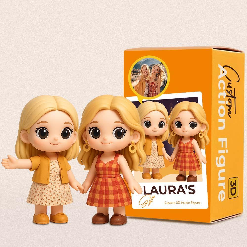 Benutzerdefinierte Schwester 3d-actionfigur Vom Foto Einzigartige Und Durchdachte Geschenke Für Sie -