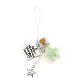 Grüner Stern-driftflaschenanhänger