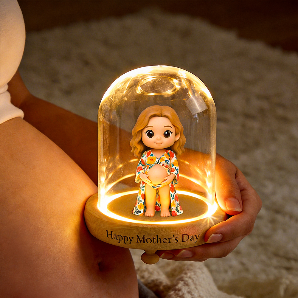 Individuelles 3D-Figuren-Nachtlicht, personalisiertes Geschenk für Vatertag und Heimdekoration - 