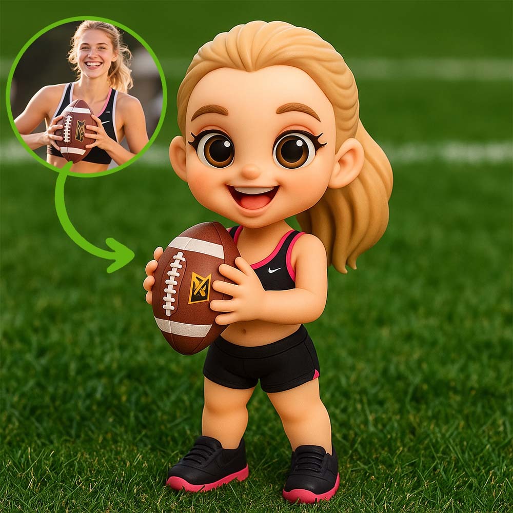 Benutzerdefinierte 3d-figur Foto Zu Skulptur Geschenk Für Nfl-fans Personalisierte Sportgeschenk - 