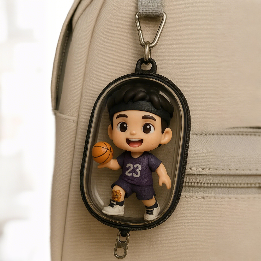 Personalisierter 3d-rucksackanhänger Von Ihrem Foto, Personalisiertes Mini-charakter-accessoire, Süßes Geschenk Für Alle Altersgruppen - 