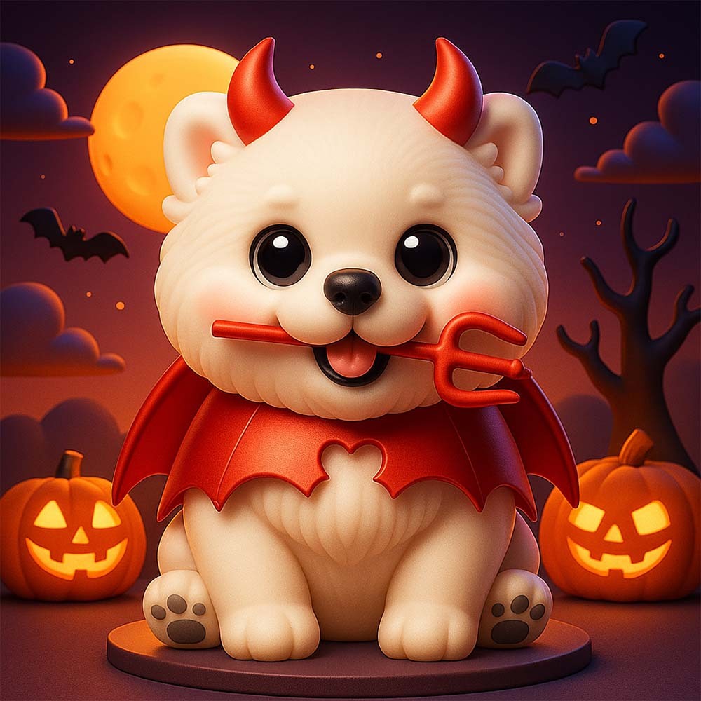 Benutzerdefinierte Gruselige Familie 3d Figur Kindersicheres Halloween Dekor Geschenkset Für Kinder - 