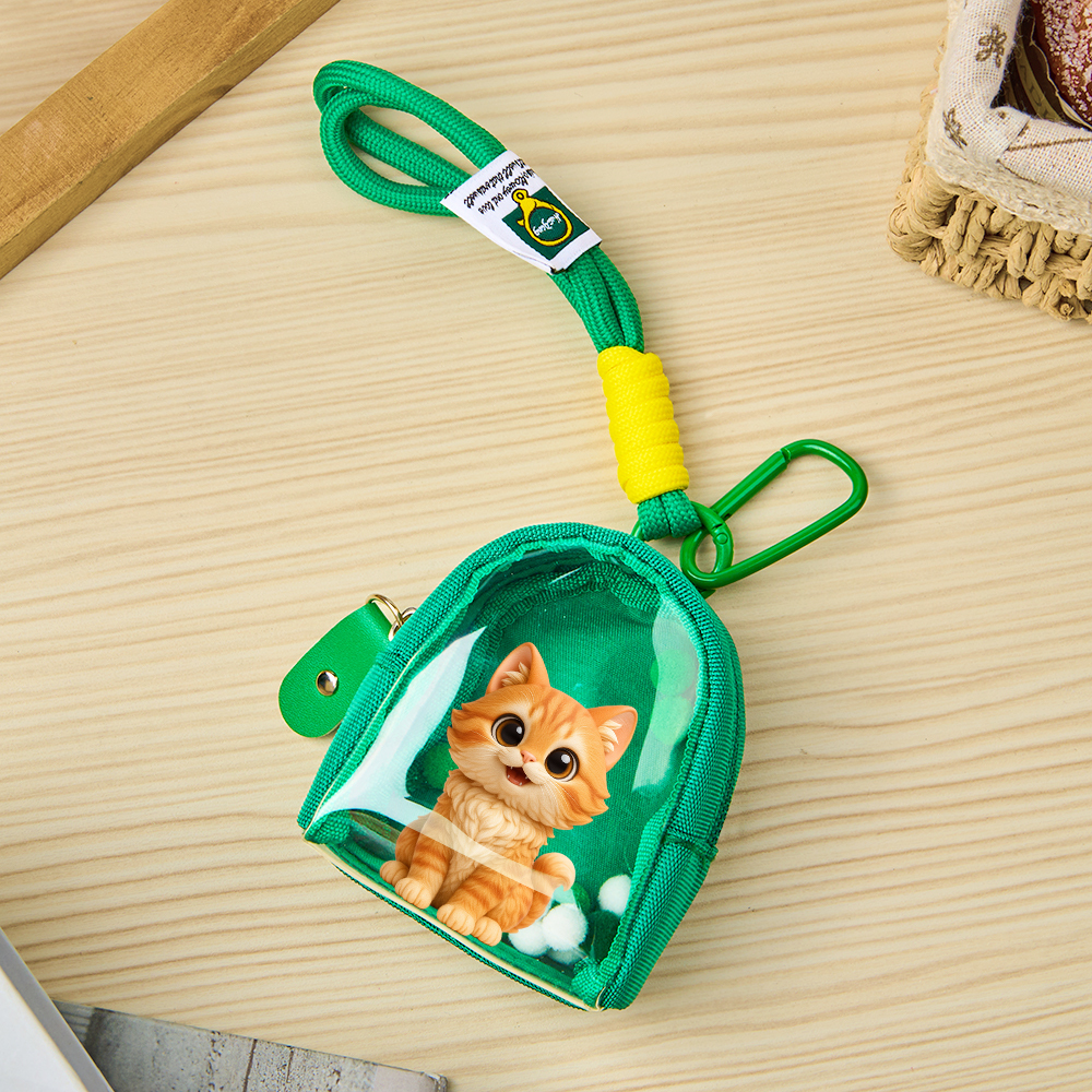 Custom 3D Figure Photo Generated Colorful Fabric Bag Pendant Personalized Bag Charm Accessory Perfect Gift for Couples, Boyfriends, Girlfriends