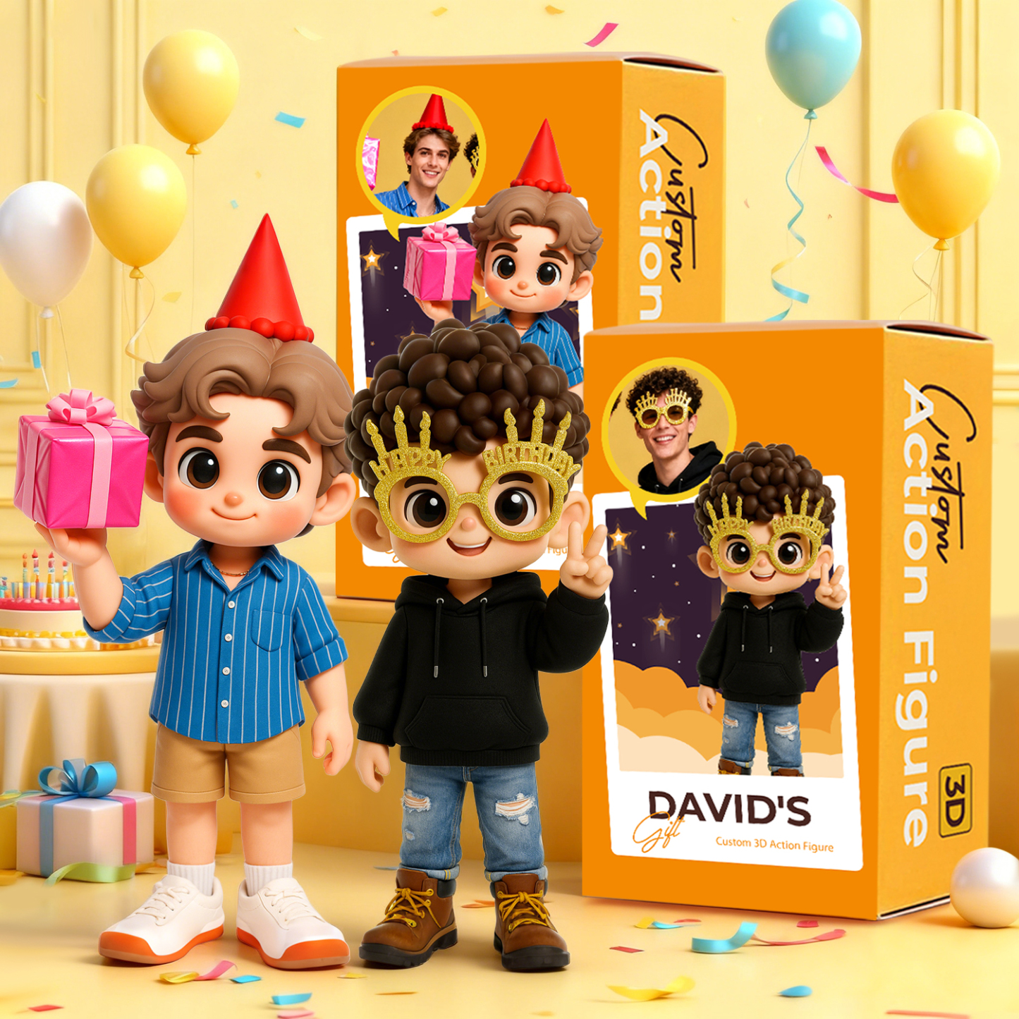 Benutzerdefinierte 3d-actionfigur Mini You Personalisierte Spielzeugfigur Geschenke Zum Geburtstag - 