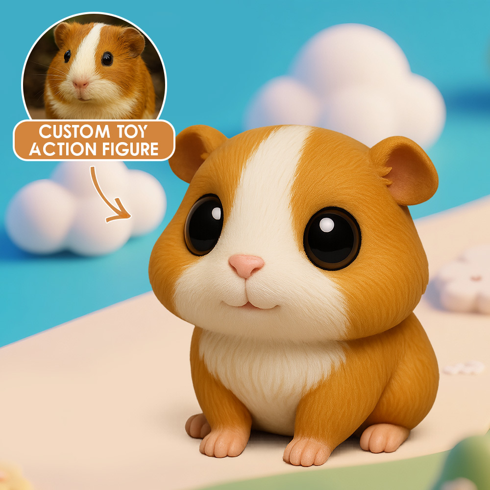 Benutzerdefinierte 3d-figur Vom Foto, Personalisierte Actionfigur, Lebensechtes Spielzeugmodell, Einzigartiges Geschenk Für Tierliebhaber - 