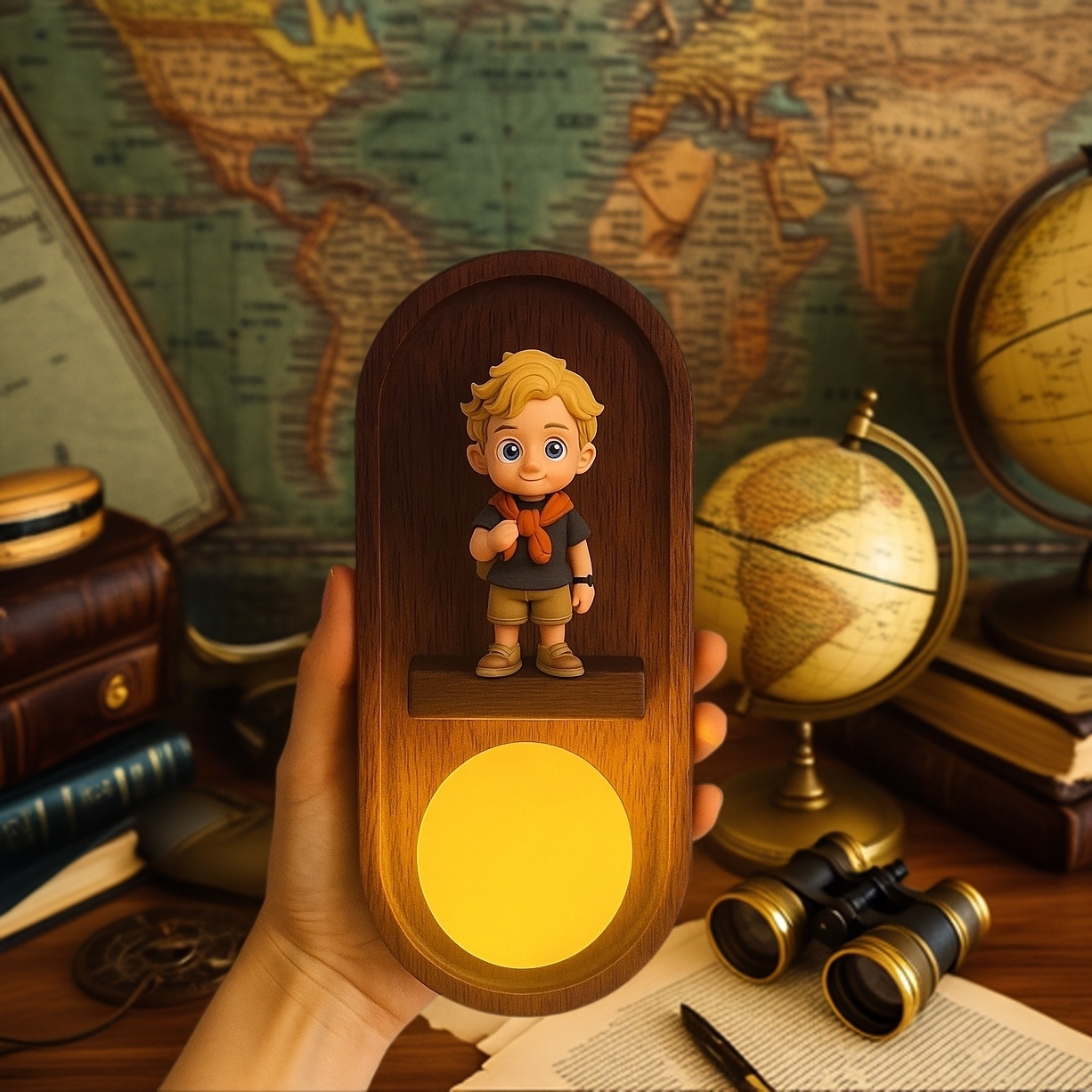 Benutzerdefinierte 3d-gedruckte Cartoon-charakter-figur-wandlampe Mit Personalisiertem Nachtlicht-heimdekor - 