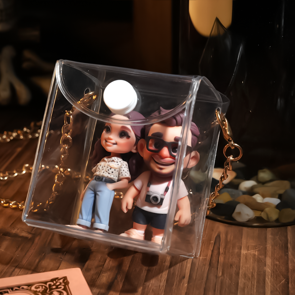 Personalisierter 3d-figuren-ketten-taschenanhänger, Abnehmbares Modeaccessoire, Einzigartiges Personalisiertes Geschenk Für Outfit-dekor - 