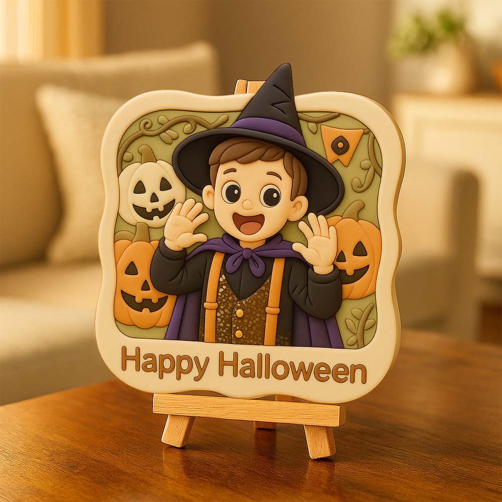 Individuell Gestaltetes 3d-gedrucktes Reliefornament Als Erinnerungsstück Für Familienfotos - 