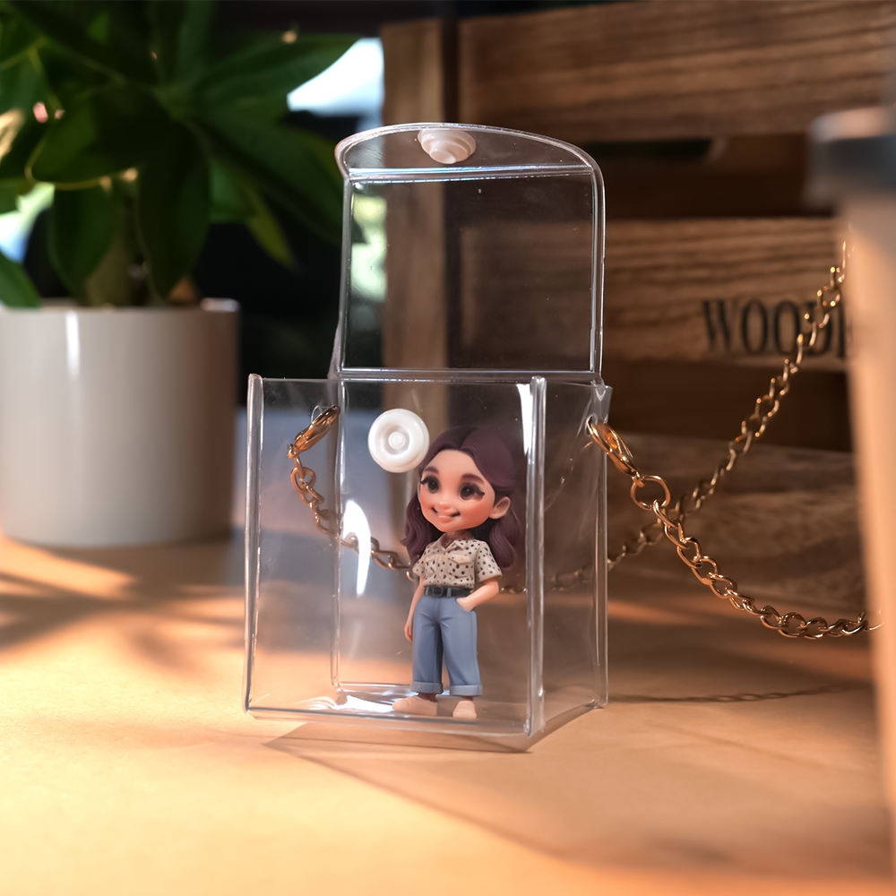 Personalisierter 3d-figuren-ketten-taschenanhänger, Abnehmbares Modeaccessoire, Einzigartiges Personalisiertes Geschenk Für Outfit-dekor - 