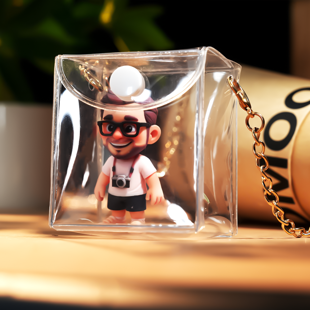 Personalisierter 3d-figuren-ketten-taschenanhänger, Abnehmbares Modeaccessoire, Einzigartiges Personalisiertes Geschenk Für Outfit-dekor - 