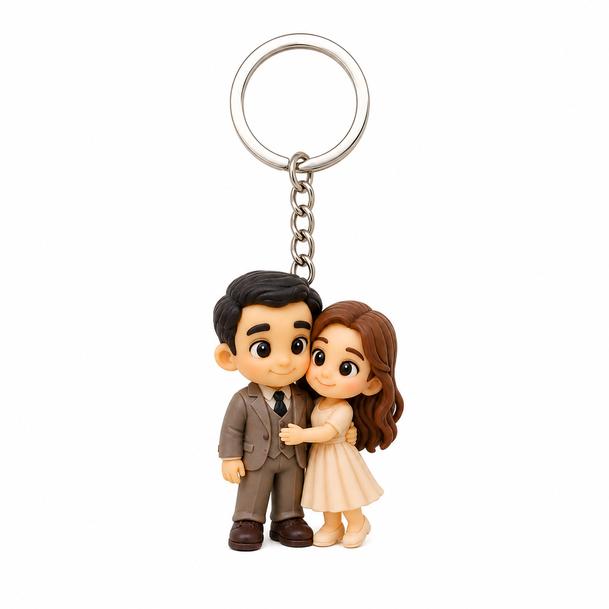 Personalisierte 3D-Schlüsselanhänger-Figur Für Paare Nach Ihrem Foto, Personalisierte Mini-Figur, Geschenk Für Liebhaber, Individuelles Einzigartiges Geschenk Zum Jahrestag - 