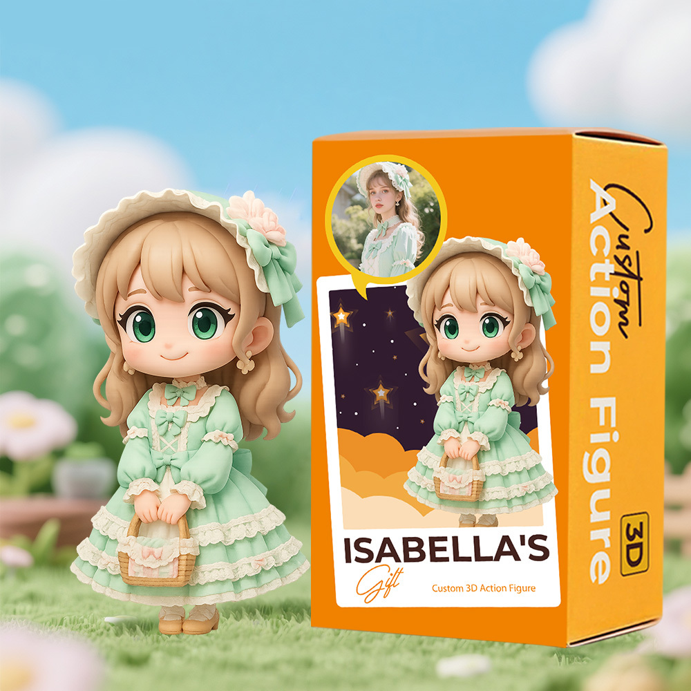 Benutzerdefinierte 3d-figur Im Lolita-stil Aus Ihrem Lolita-foto. Erstellen Sie Ihr Einzigartiges Personalisiertes Puppen-geburtstagsgeschenk Für Freunde, Liebhaber Und Lolita-fans. - 