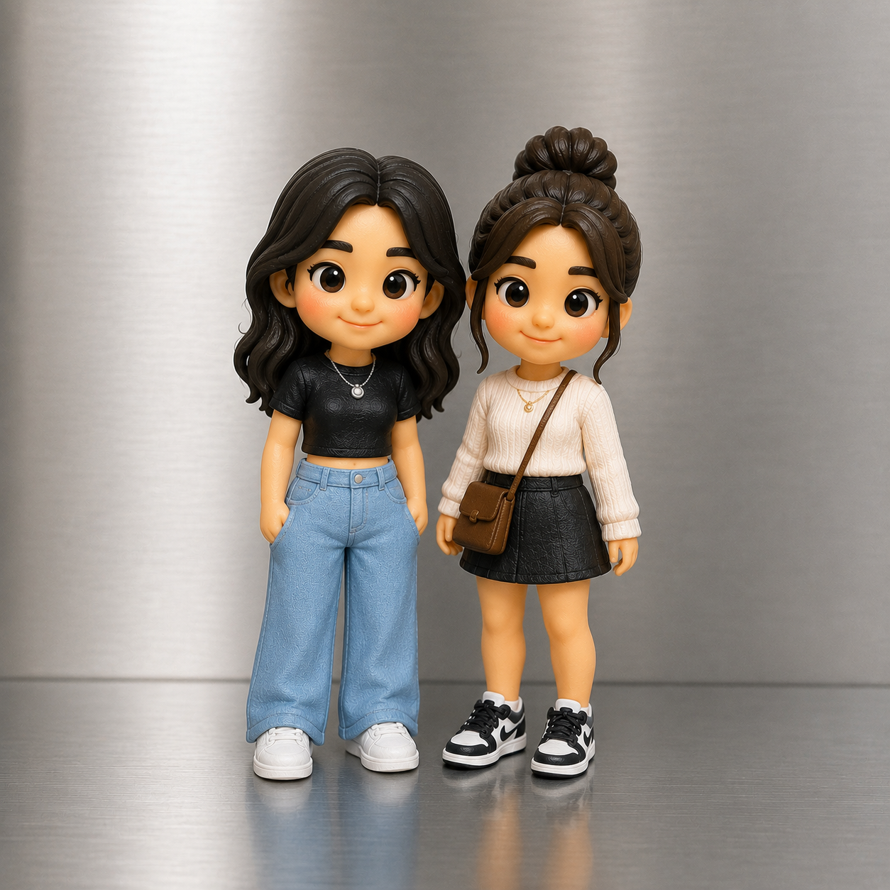 Personalisierte 3D-Figur Vom Foto, Individuelle Mini-3D-gedruckte Figur, Einzigartiges Geschenk Für Paar, Bruder, Schwester - 