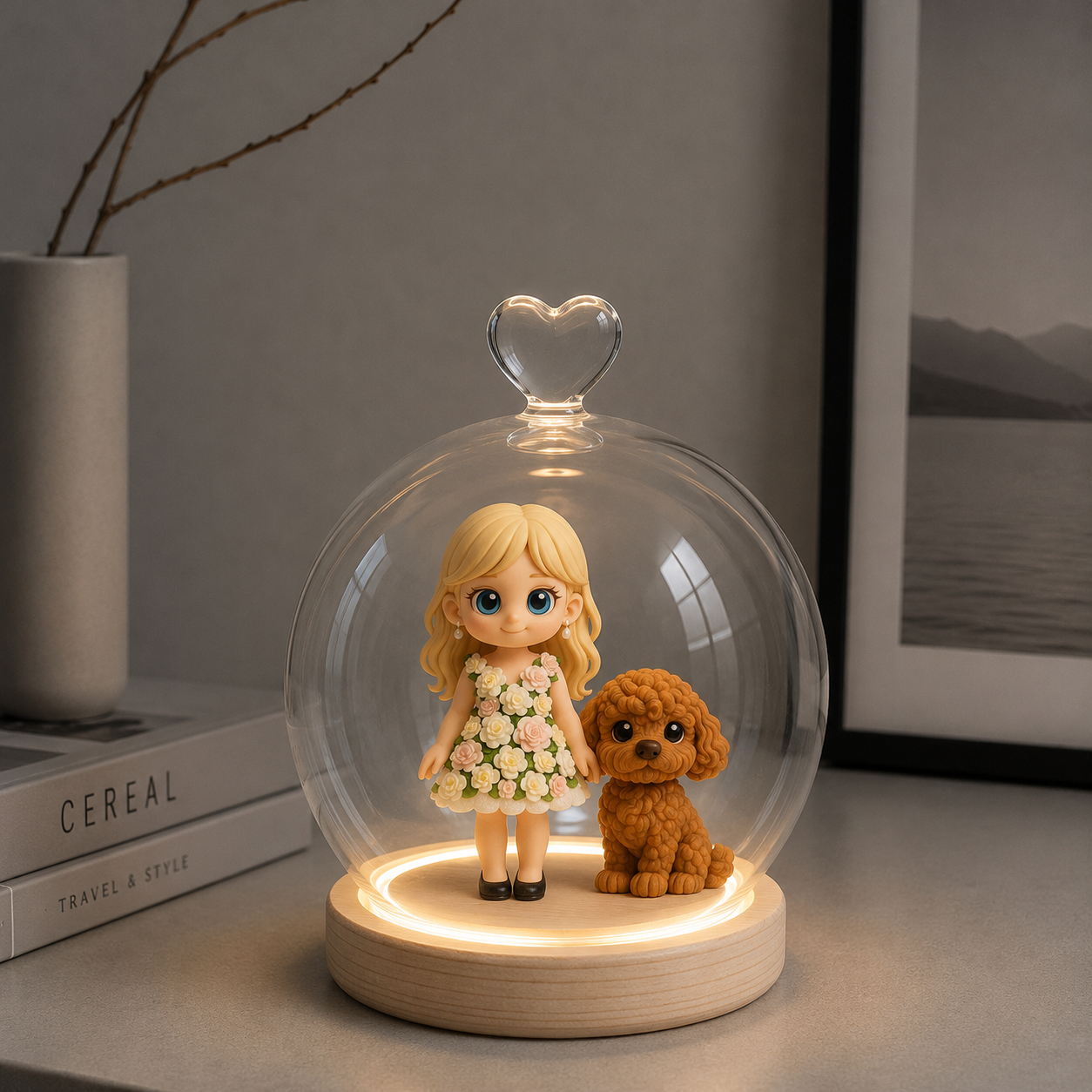 Benutzerdefinierte 3D-Foto-Figur-Nachtlicht, Personalisierte Fotolampe, Einzigartige Jubiläums-Geburtstagsgeschenke Für Paare, Raumdekoration - 
