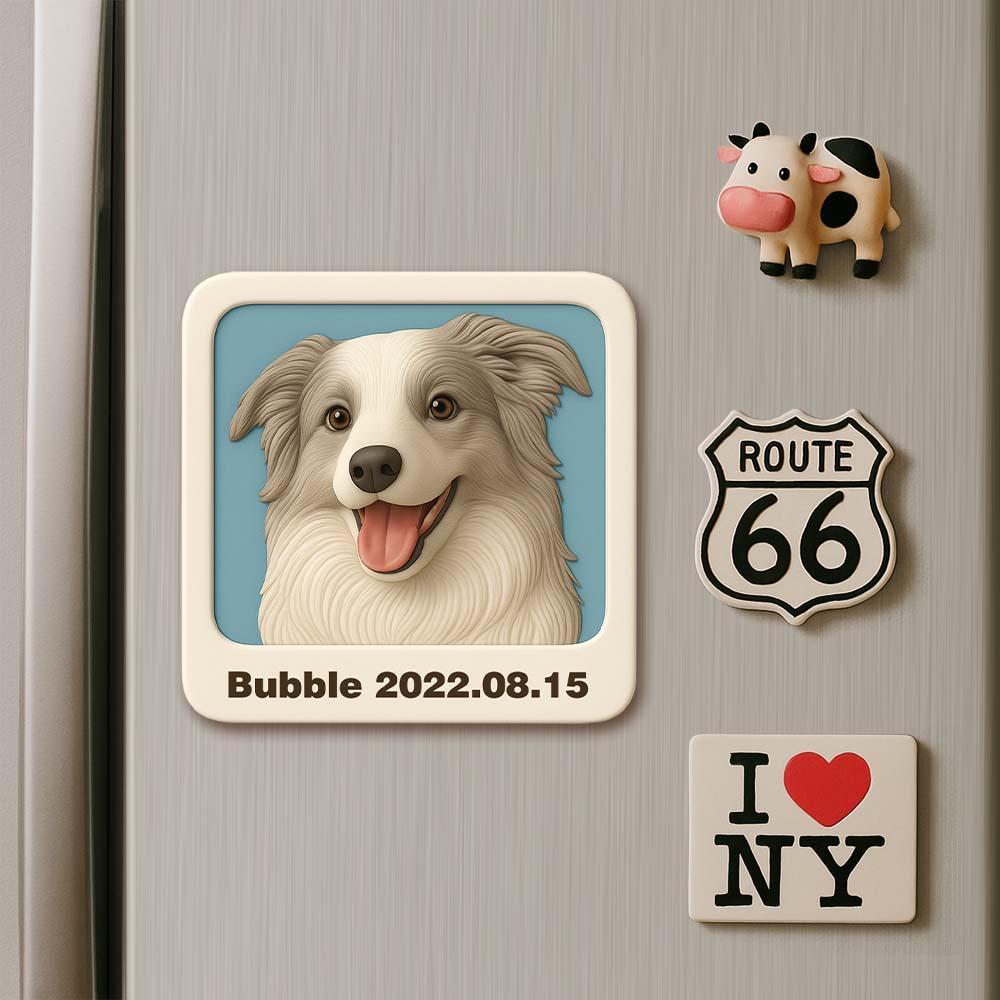 Personalisierter Kühlschrankmagnet Mit Cartoon-motiv Für Paare Vom Foto, Personalisiertes 3d-mini-charakter-geschenk Für Freund Oder Freundin - 