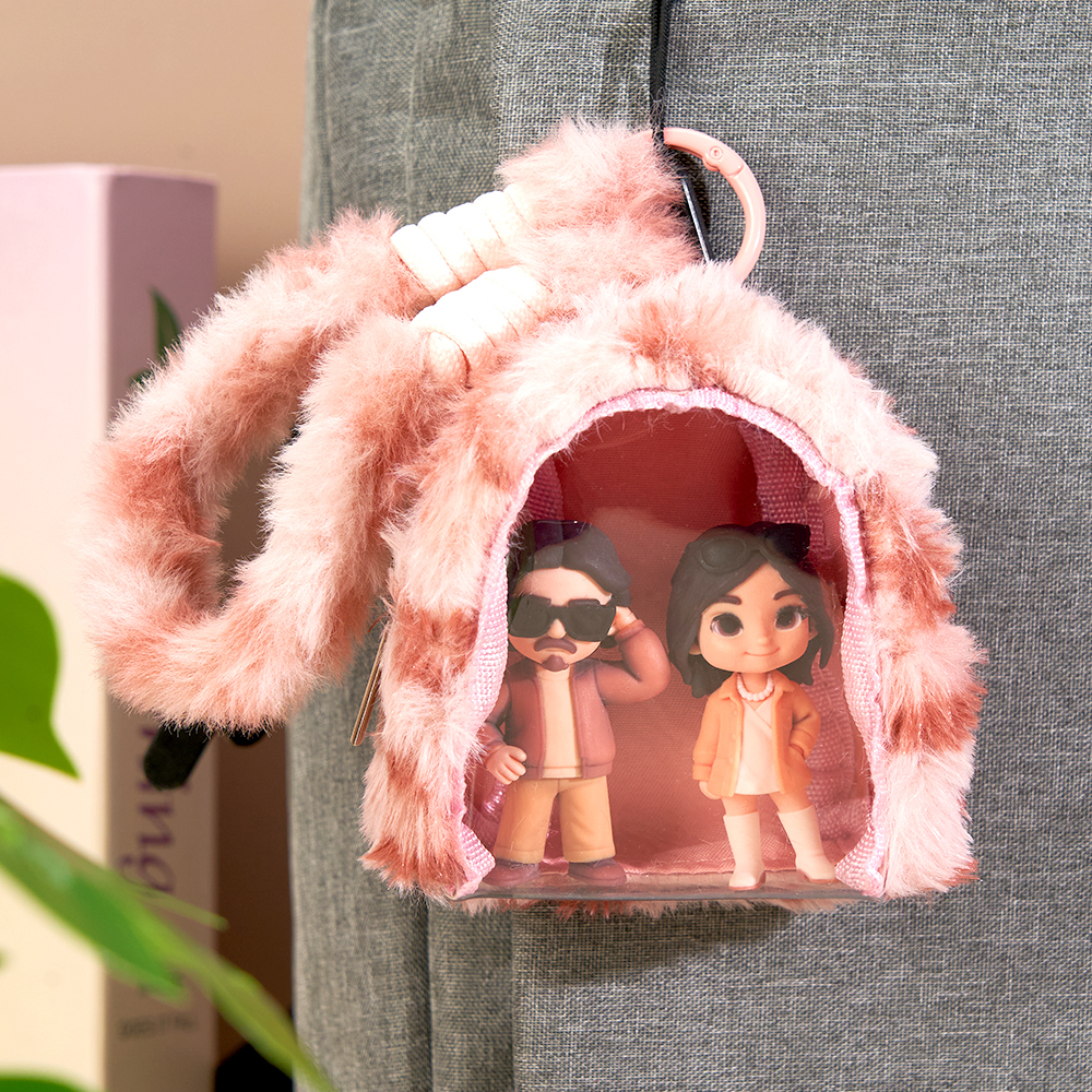 Custom 3D Action Figure From Your Photo Plush Leopard Bag Charm Personalized Toy Figure Custom Action Figure Gifts For Kids