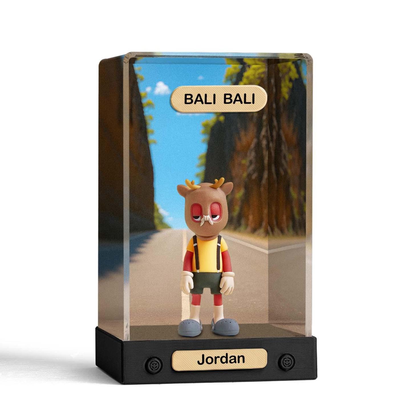 Personalisierte 3d-actionfigur Acrylbox Dekoration Von Ihrem Foto Personalisierter Hintergrund Spielzeugfigur Benutzerdefinierte Actionfigur Geschenke Für Sie/ihn - 