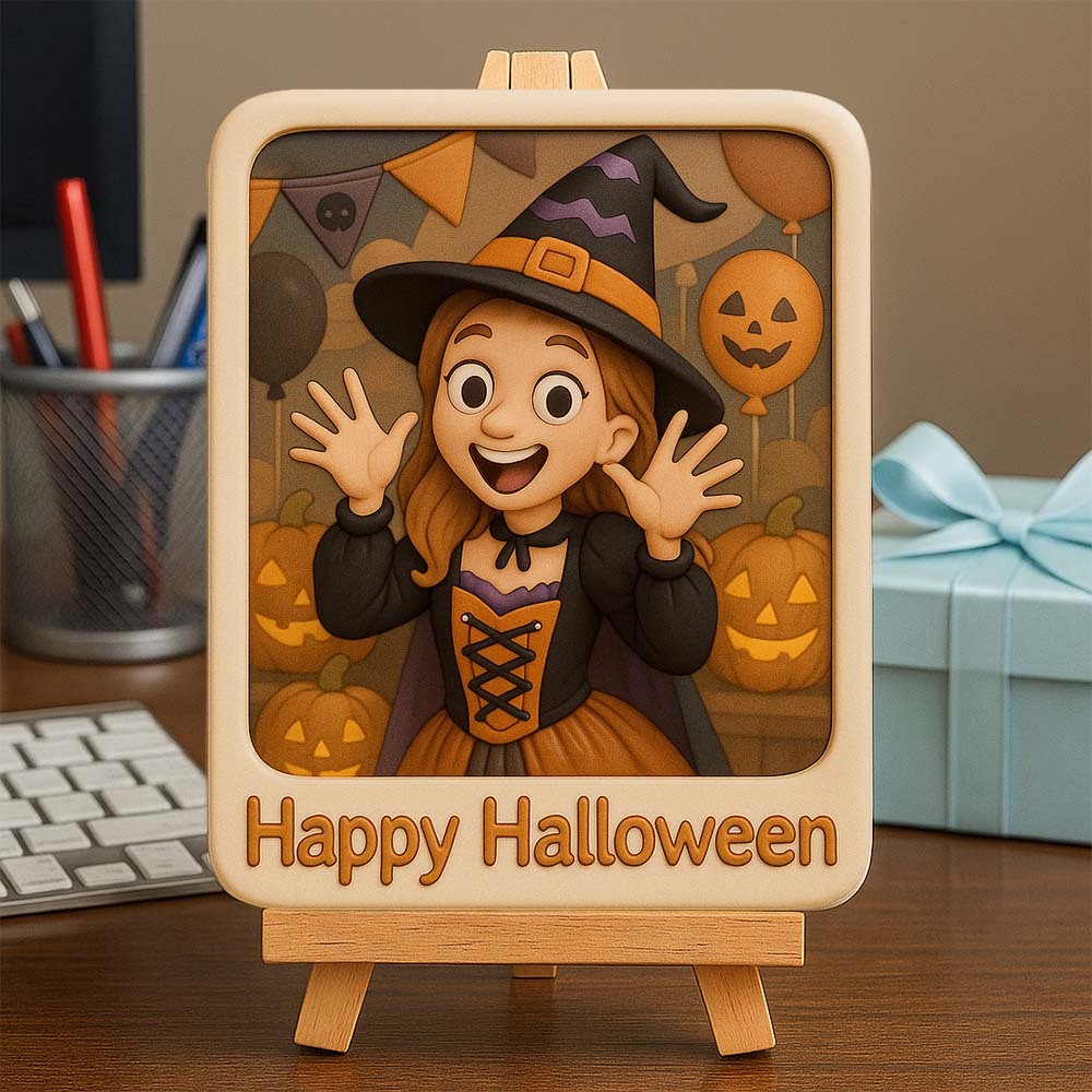 Individuell Gestaltetes 3d-gedrucktes Reliefornament Als Erinnerungsstück Für Familienfotos - 