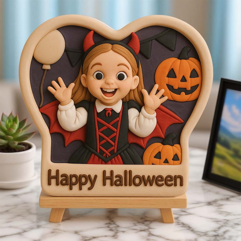 Individuell Gestaltetes 3d-gedrucktes Reliefornament Als Erinnerungsstück Für Familienfotos - 