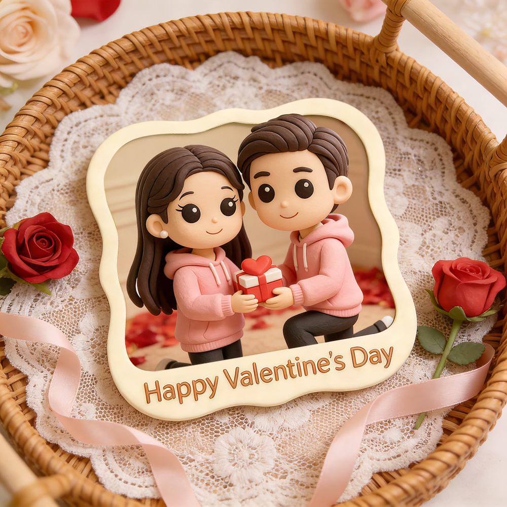 Custom Figurine 3D Printed Couple Gift Custom Photo Decoration Romantic Personalized Valentine’s Day Anniversary Decor