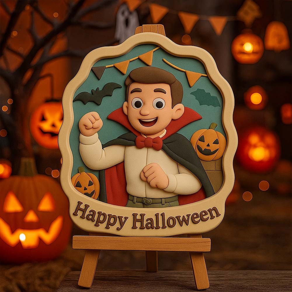 Individuell Gestaltetes 3d-gedrucktes Reliefornament Als Erinnerungsstück Für Familienfotos - 