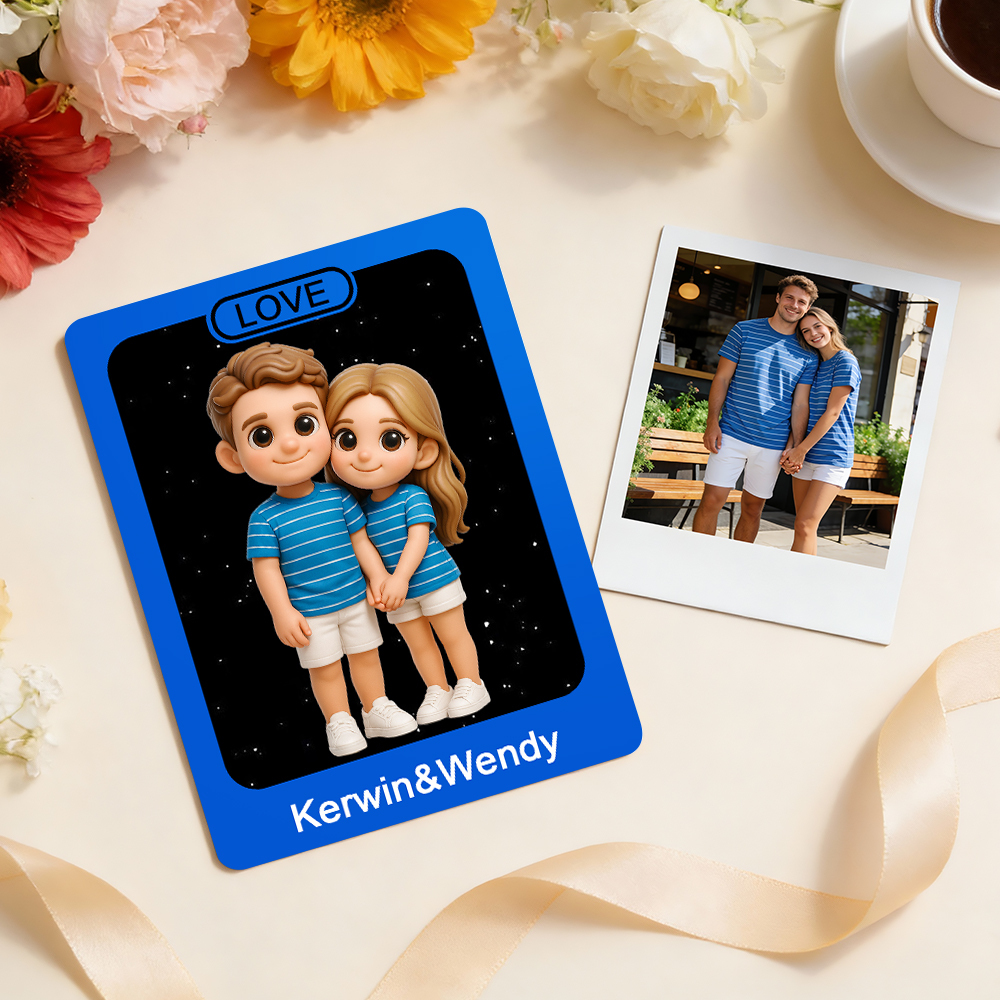 Custom Figurine Identity Card Personalised Character Profile Card for 3D Mini Figures