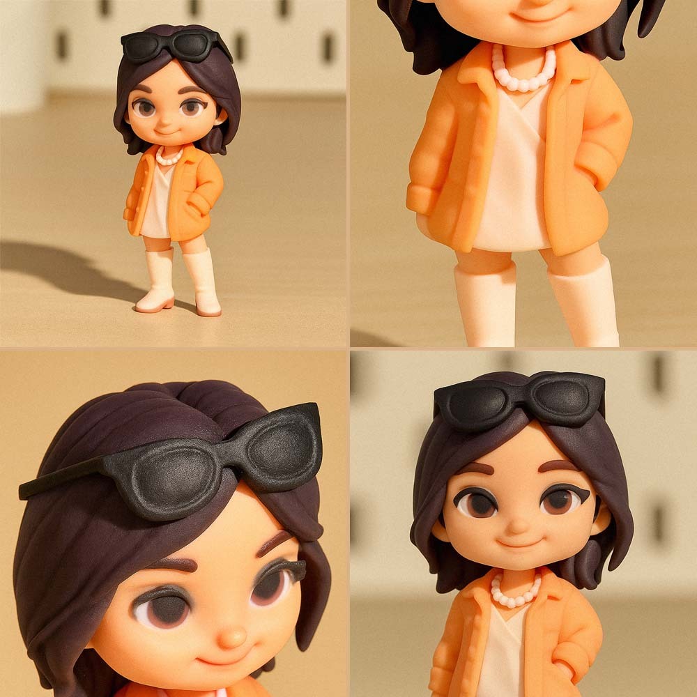 Individuelle 3d-ganzkörperfigur, Unvergessliches Personalisiertes Geschenk Für Paare - 