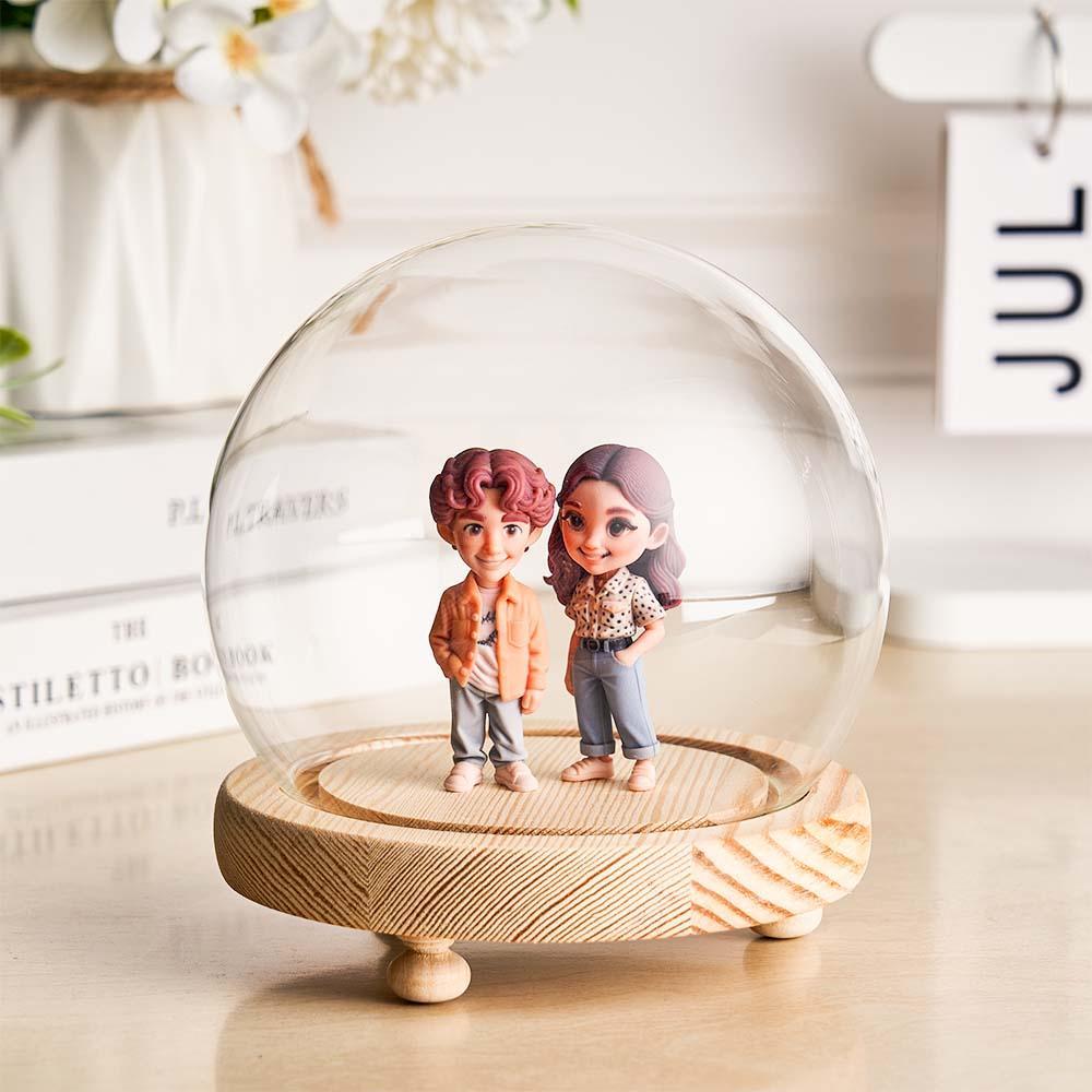 Individuelles 3d-actionfigur-nachtlicht Von Ihrem Foto. Personalisierte Spielzeugfigur. Einzigartiges Und Unvergessliches Geschenk Für Liebhaber, Freunde, Freundinnen. - 