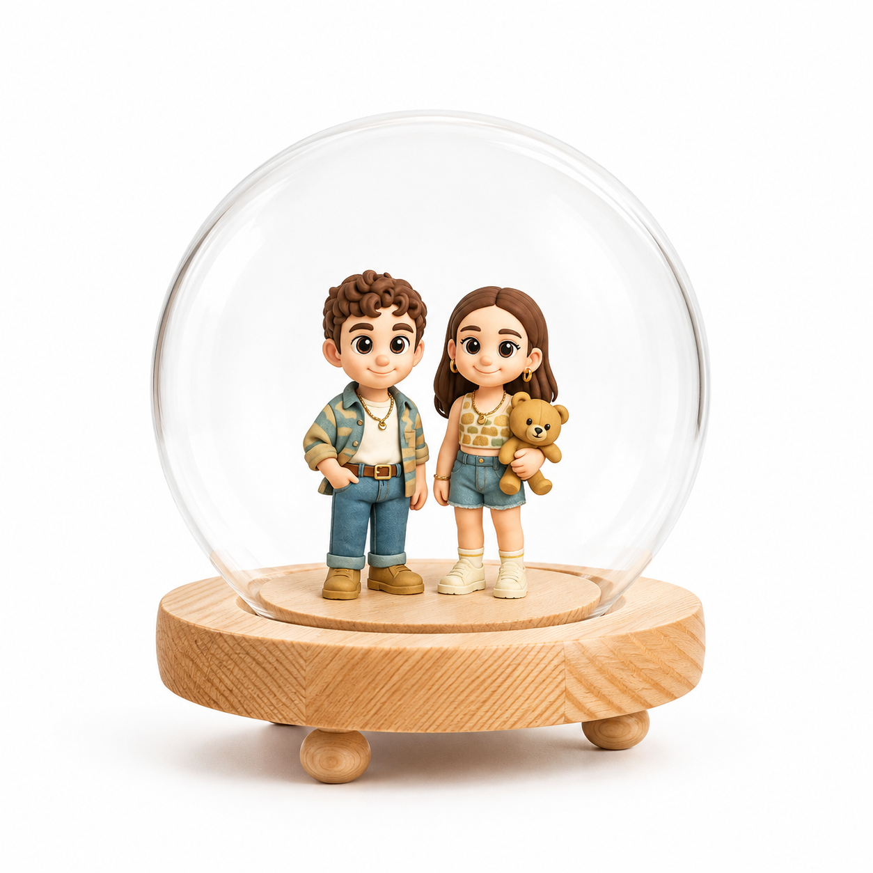 Benutzerdefinierte 3D-Figuren-Nachtlicht nach Foto, personalisierte Spielzeugfigur, einzigartiges und unvergessliches Geschenk für Papa, perfektes Vatertagsgeschenk - 