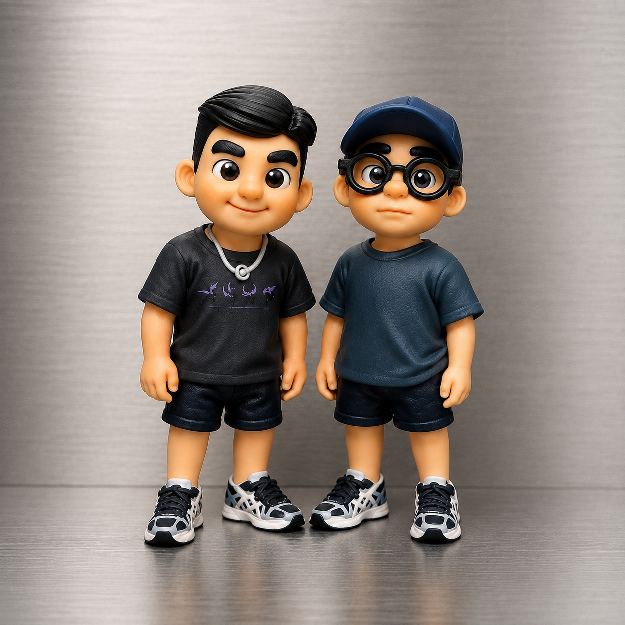 Personalisierte 3D-Figur Vom Foto, Individuelle Mini-3D-gedruckte Figur, Einzigartiges Geschenk Für Paar, Bruder, Schwester - 