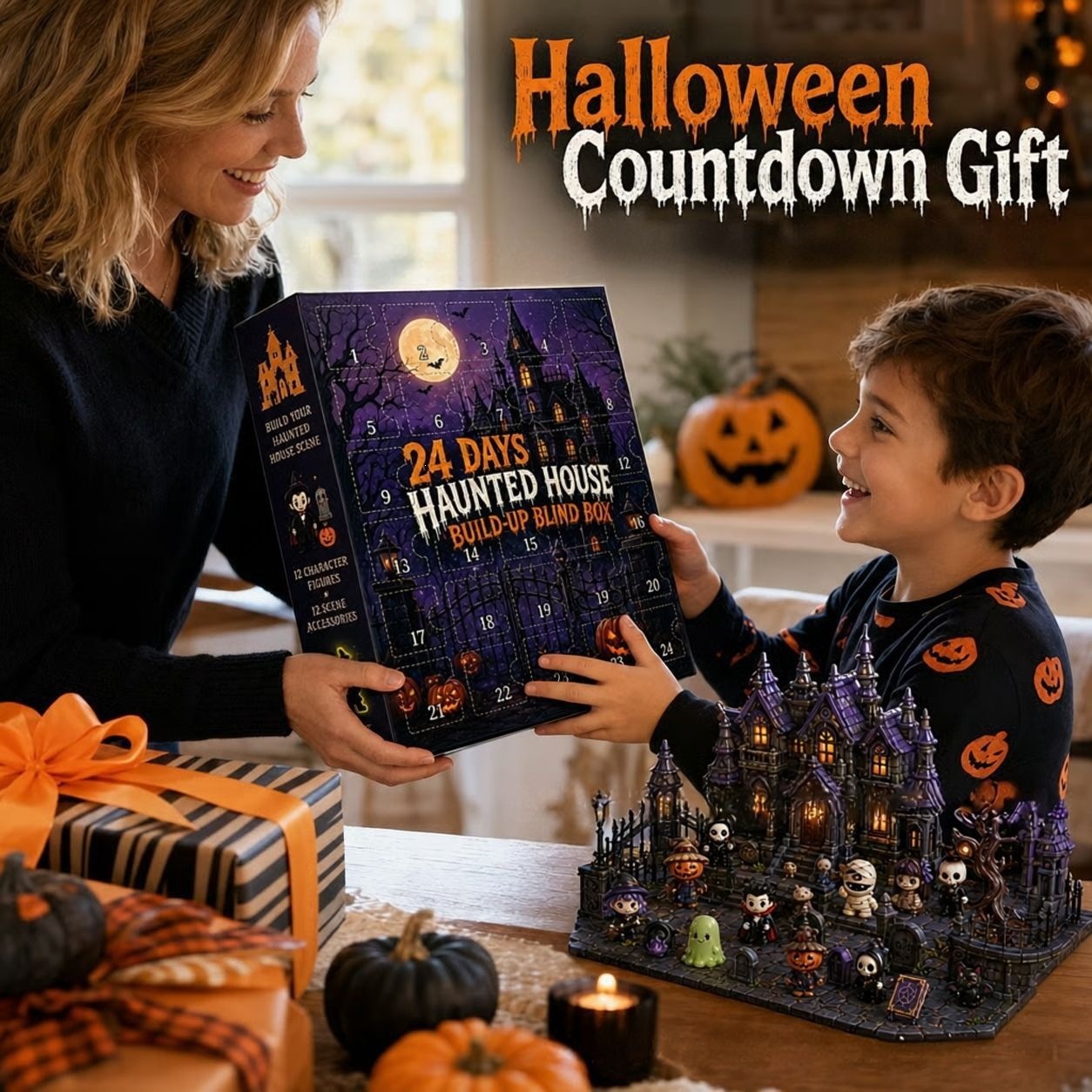 Halloween-Überraschungskalender 2026 – Gruseliges Weihnachtsgeschenk - 