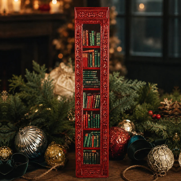 Book-Shaped Advent Calendar with 24 Surprise Boxes – Creative Christmas Countdown Gift for Book Lovers & Holiday Enthusiasts