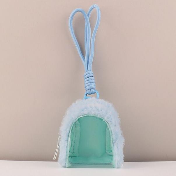 [Copy](4/6/8 Size)Colorful Plush Bag Charm Strolling Figure Bag