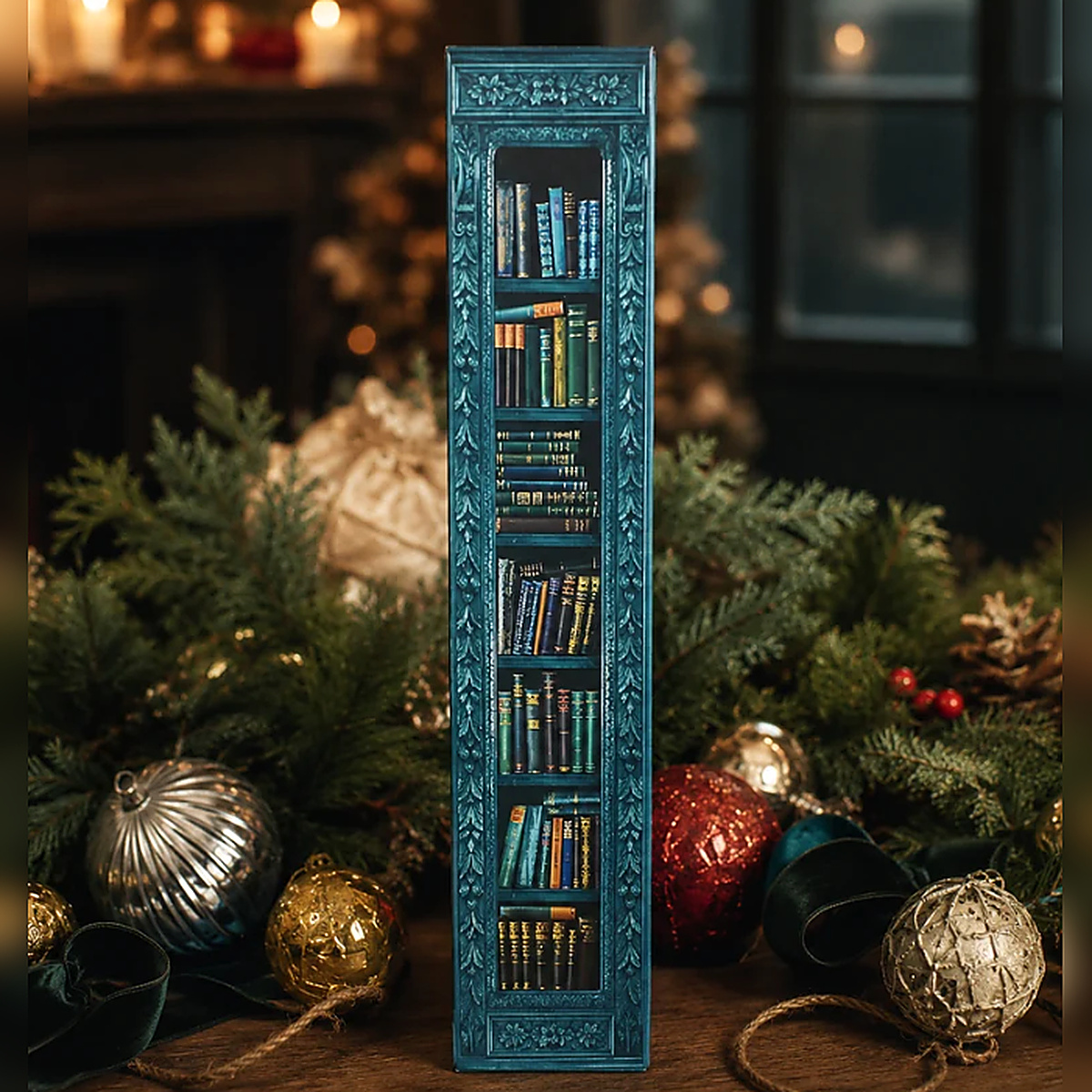 Book-Shaped Advent Calendar with 24 Surprise Boxes – Creative Christmas Countdown Gift for Book Lovers & Holiday Enthusiasts