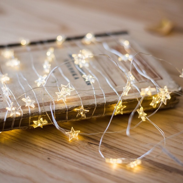 ( 1 meter )Star string lights fairy string lights for Figure Battery operated lights 
